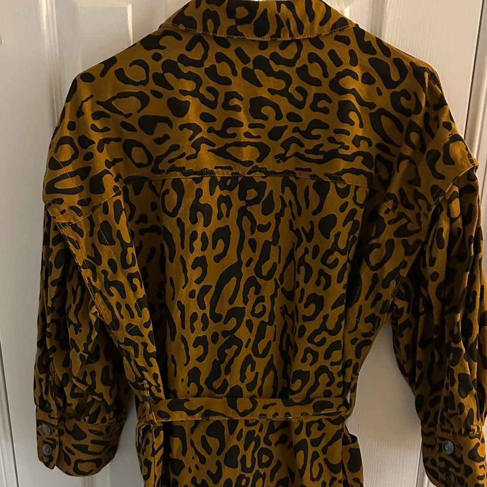 Future collective Leopard-Print Shirt Dress - Picture 9 of 11